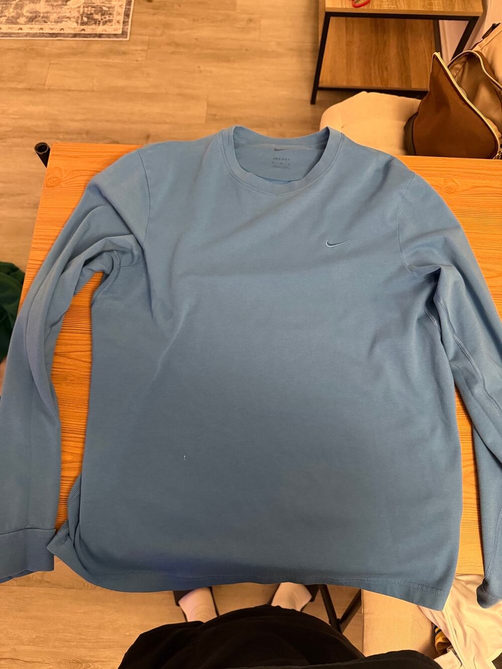 Blue Dri-Fit Long Sleeve Shirt - Nike